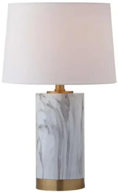 Bereto Table Lamp - White/Brass