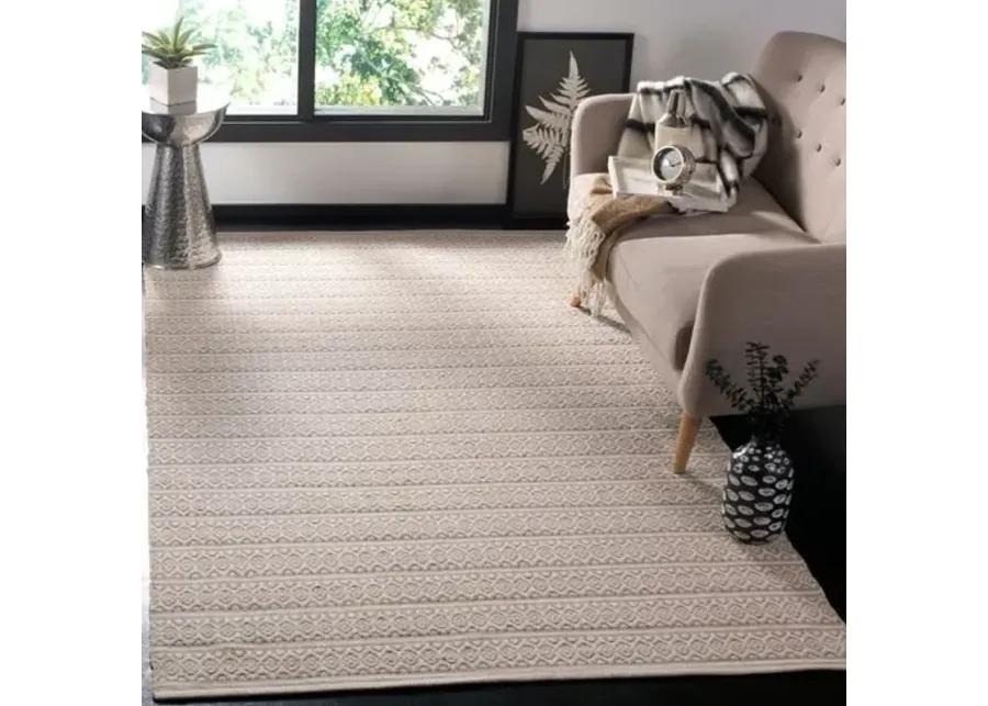 Tauk Flat-Weave Rug - Ivory/Gray - Gray