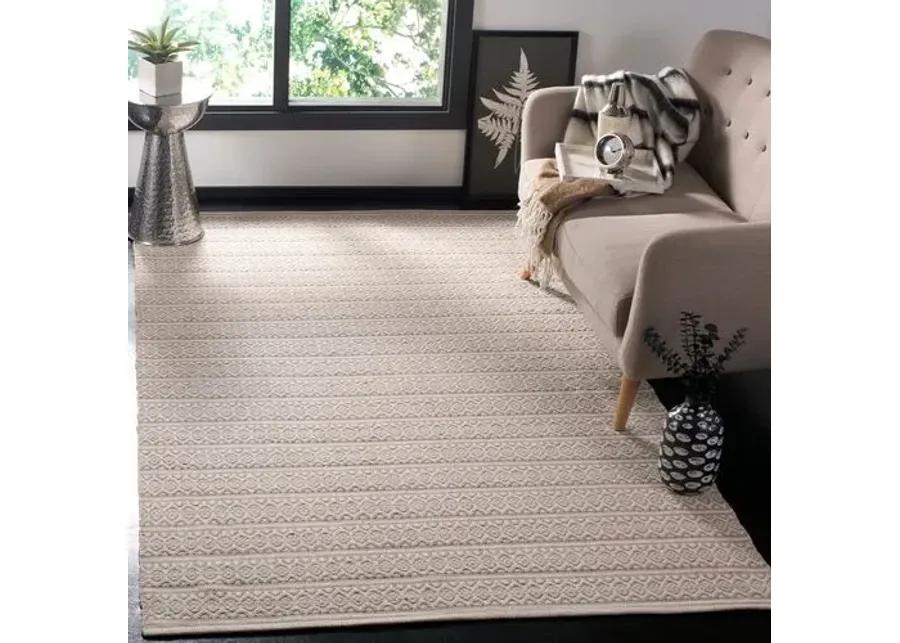 Tauk Flat-Weave Rug - Ivory/Gray - Gray