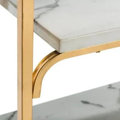 Leeds Étagère - White/Gold