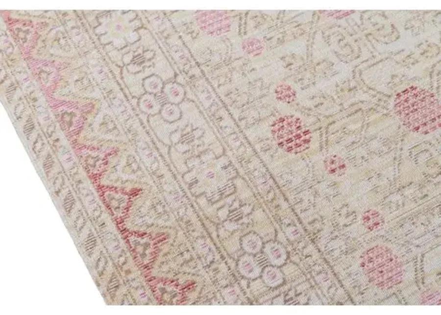 Isabella Rug - Ivory/Pink - Pink