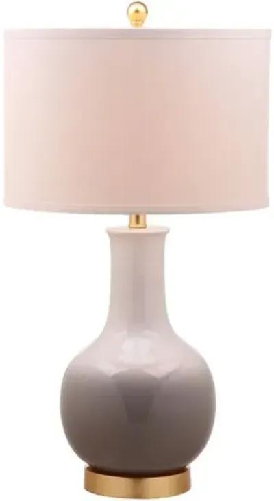 Alfie Ombré Table Lamp - Gray/White