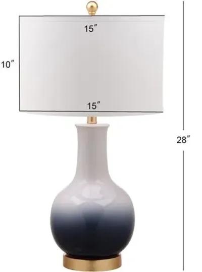 Alfie Ombré Table Lamp - Navy/White