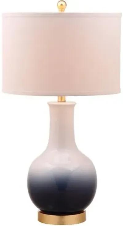 Alfie Ombré Table Lamp - Navy/White