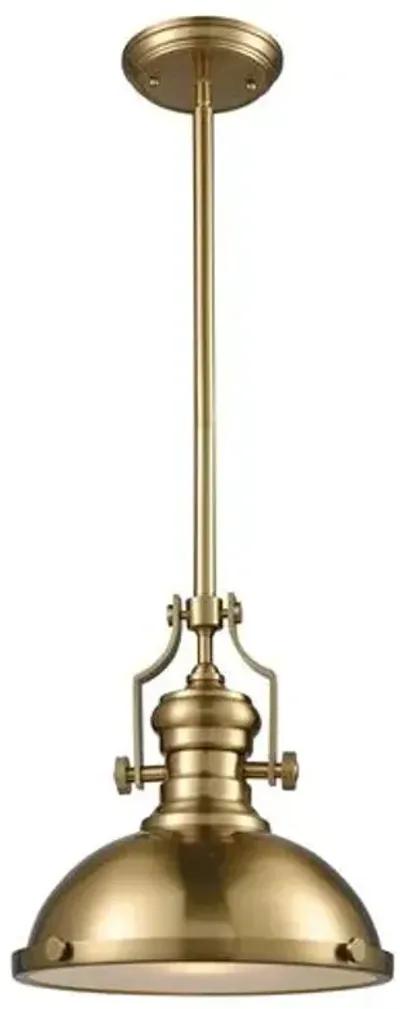 Cardona Pendant - Satin Brass - Gold