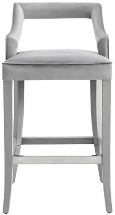 Serena Counter Stool - Gray