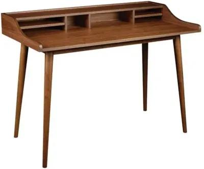 Reginald Desk - Walnut - Brown