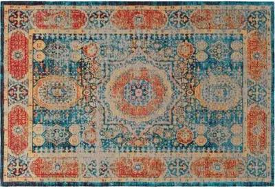 Amsterdam Rug - Blue/Mustard - Blue