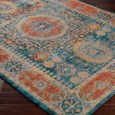 Amsterdam Rug - Blue/Mustard - Blue