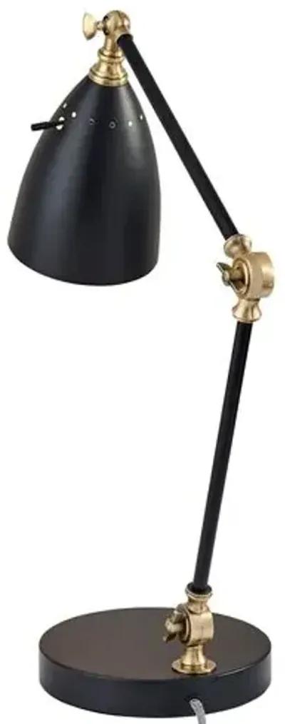 Miles Desk Lamp - Black/Brass