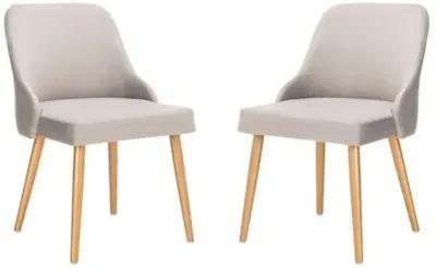 Set of 2 Andover Side Chairs - Gray Velvet