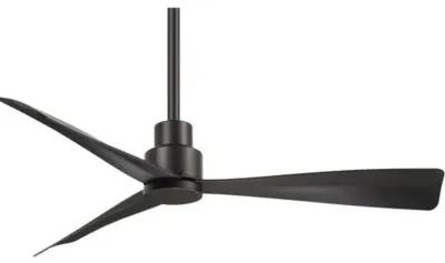 Simple Ceiling Fan - Coal - Black - 3 Blades - 3 Blades, Hardwired, Hand-Held Remote Control