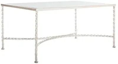 Cayla Coffee Table - Silver Leaf