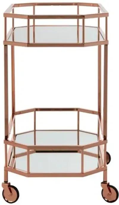 Cava Bar Cart - Rose Gold - Pink