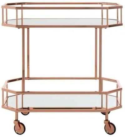 Cava Bar Cart - Rose Gold - Pink