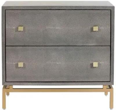 Sandy Nightstand - Gray Shagreen - Handcrafted