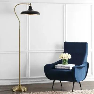 Zoe Floor Lamp - Brass/Black