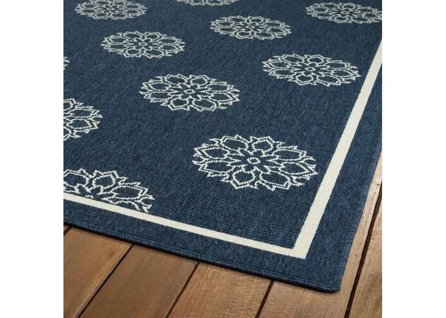 Lata Outdoor Rug - Navy - Blue - Blue