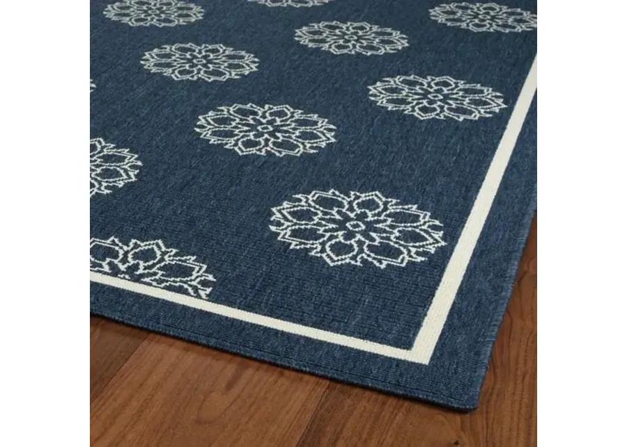 Lata Outdoor Rug - Navy - Blue - Blue