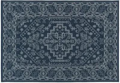 Shaili Outdoor Rug - Navy/White - Blue - Blue