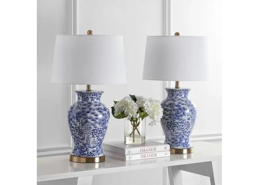 Set of 2 Beverly Table Lamps - Blue/White