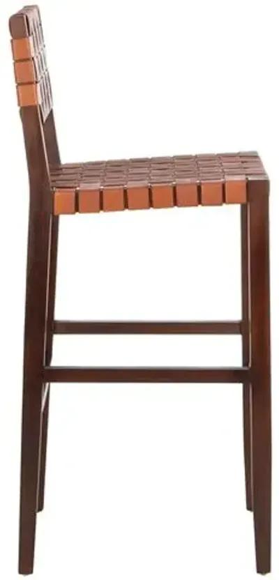 Roche Barstool - Cognac - Brown