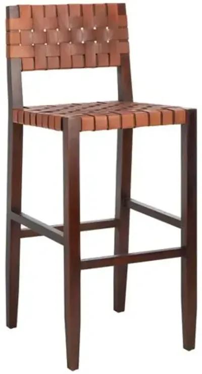 Roche Barstool - Cognac - Brown