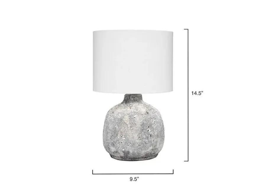 Blake Table Lamp - Gray Textured Ceramic - Jamie Young Co.