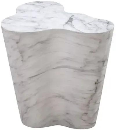 Dani Side Table - White/Black Marble Veneer