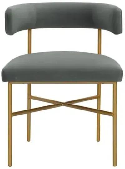 Kendall Dining Side Chair - Gray Velvet