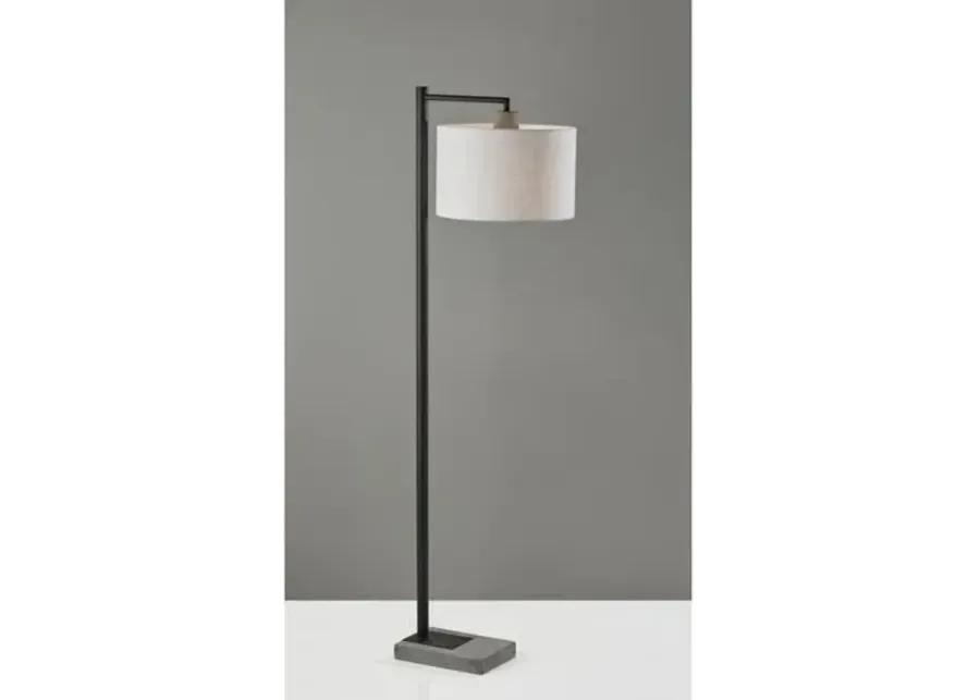 Meena Floor Lamp - Black/Grey