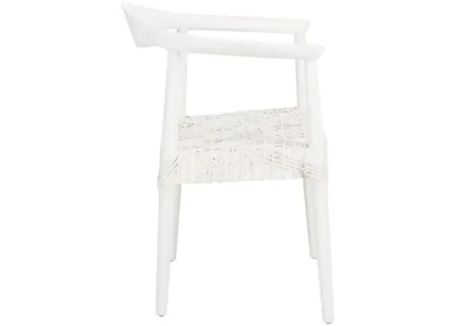 Francesca Leather Armchair - White