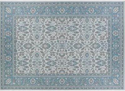 Saint-Tropez Outdoor Rug - Azure/Mushroom - Blue - Blue