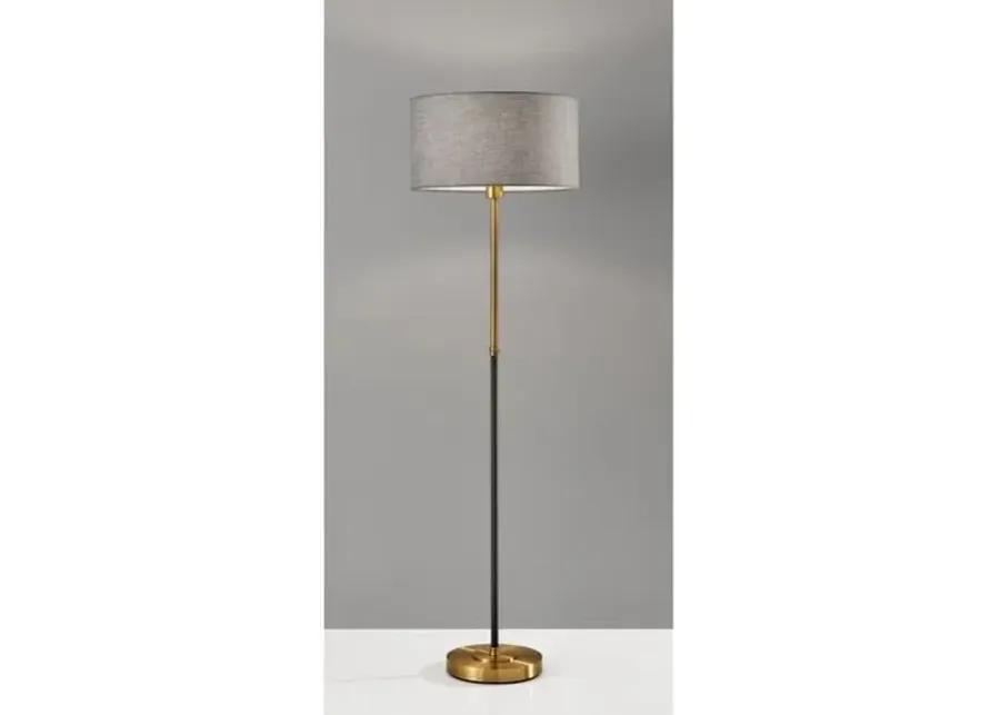 Jett Floor Lamp - Black/Brass