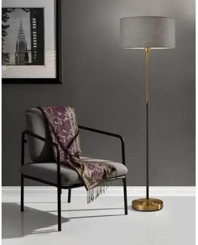 Jett Floor Lamp - Black/Brass