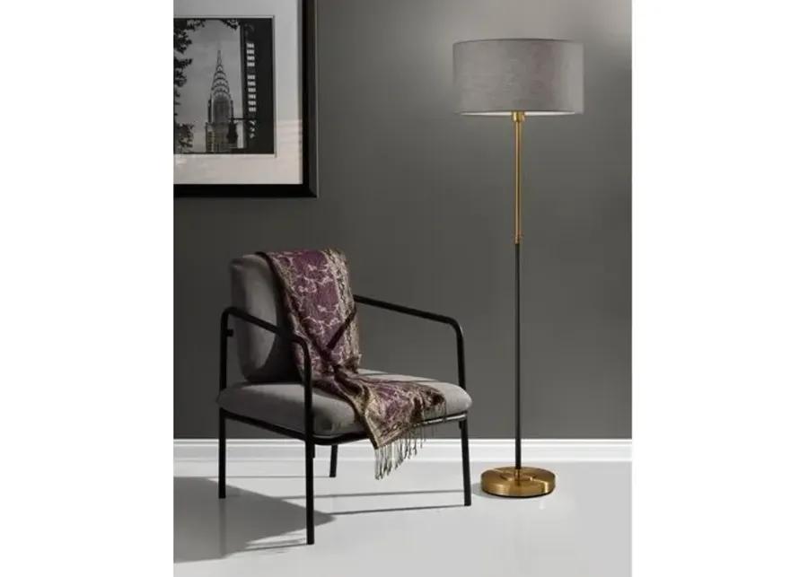 Jett Floor Lamp - Black/Brass