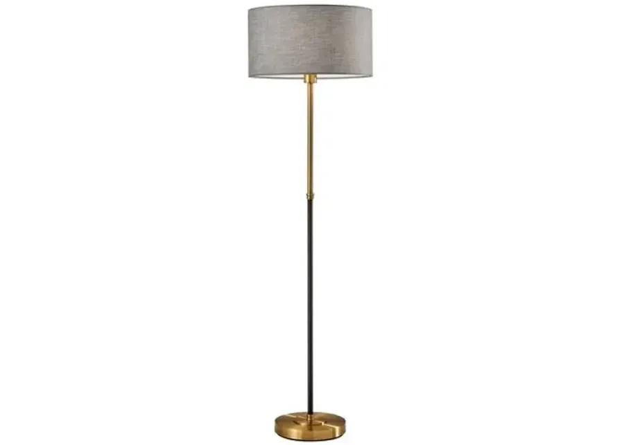 Jett Floor Lamp - Black/Brass