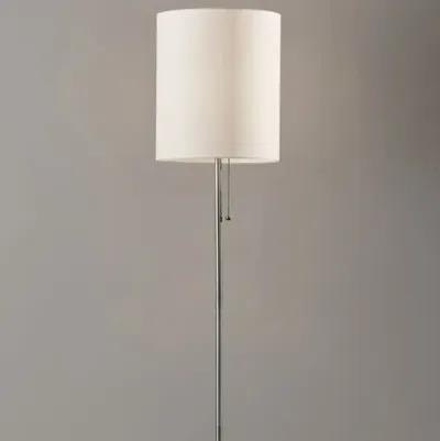 Nina Floor Lamp - Black/White Marble