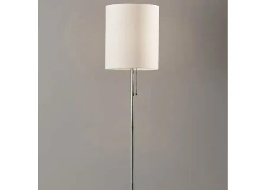 Nina Floor Lamp - Black/White Marble