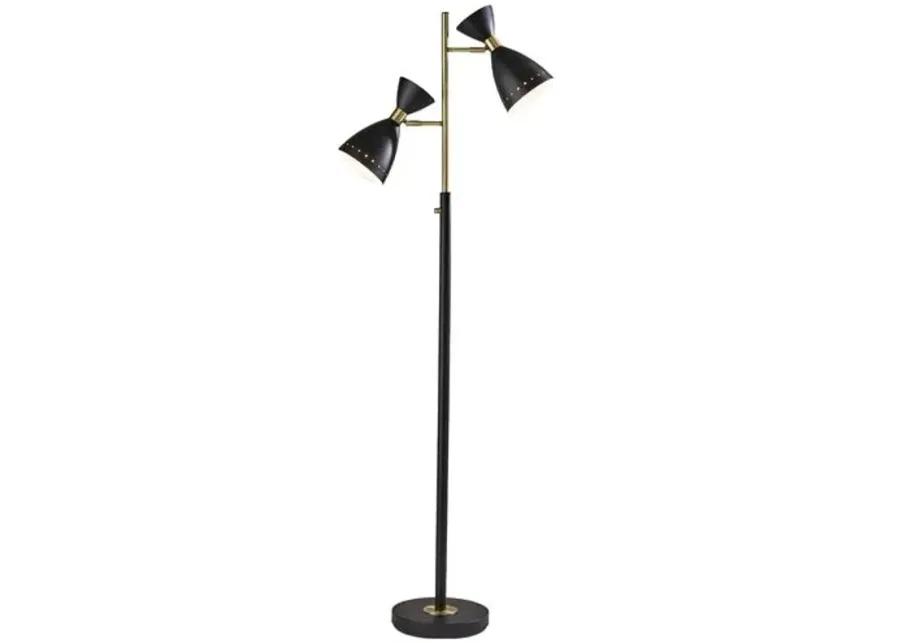 Jax Floor Lamp - Black/Brass