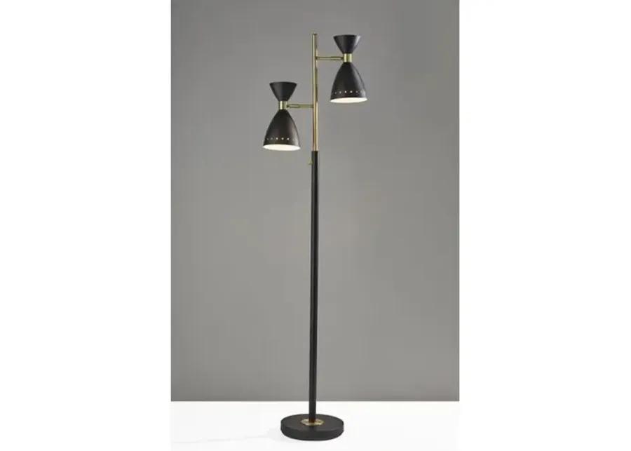 Jax Floor Lamp - Black/Brass