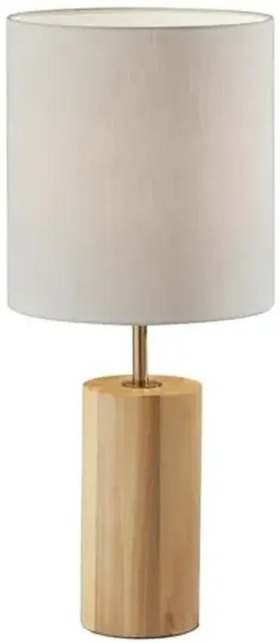 Porter Table Lamp - Natural Oak