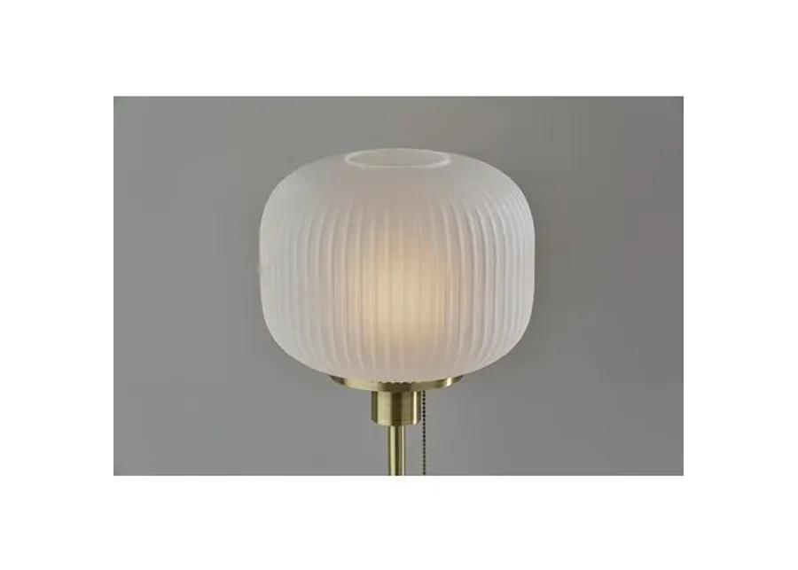 Becky Table Lamp - Black/Brass