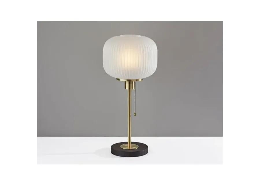 Becky Table Lamp - Black/Brass