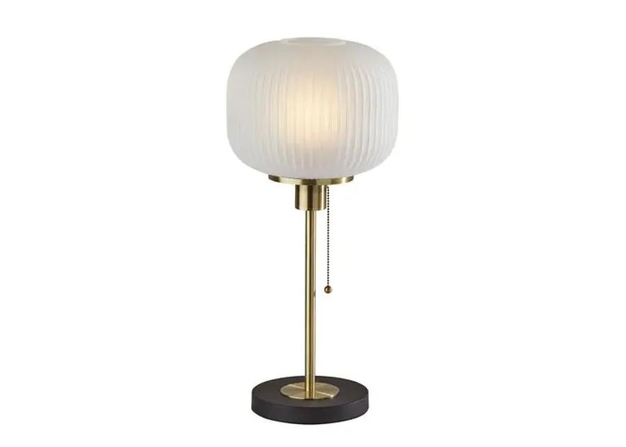 Becky Table Lamp - Black/Brass