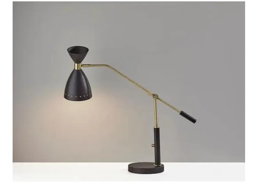 Jax Desk Lamp - Black/Brass