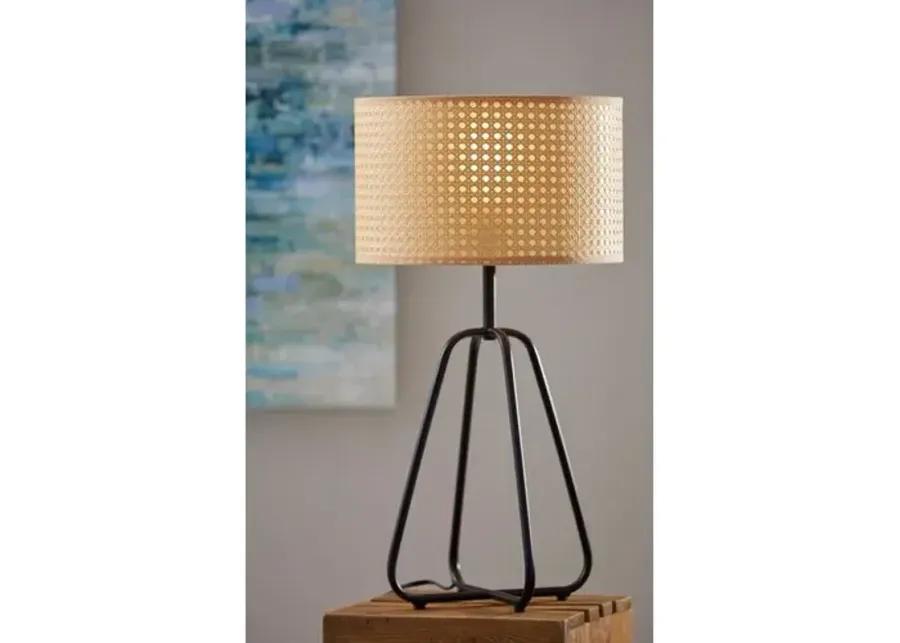 Brees Table Lamp - Black/Natural