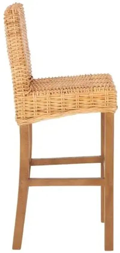 Fiore Rattan Barstool - Natural - Brown