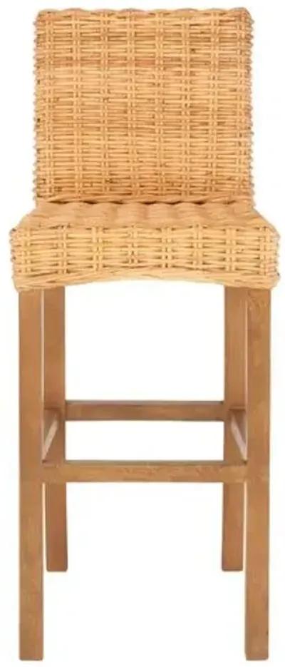 Fiore Rattan Barstool - Natural - Brown