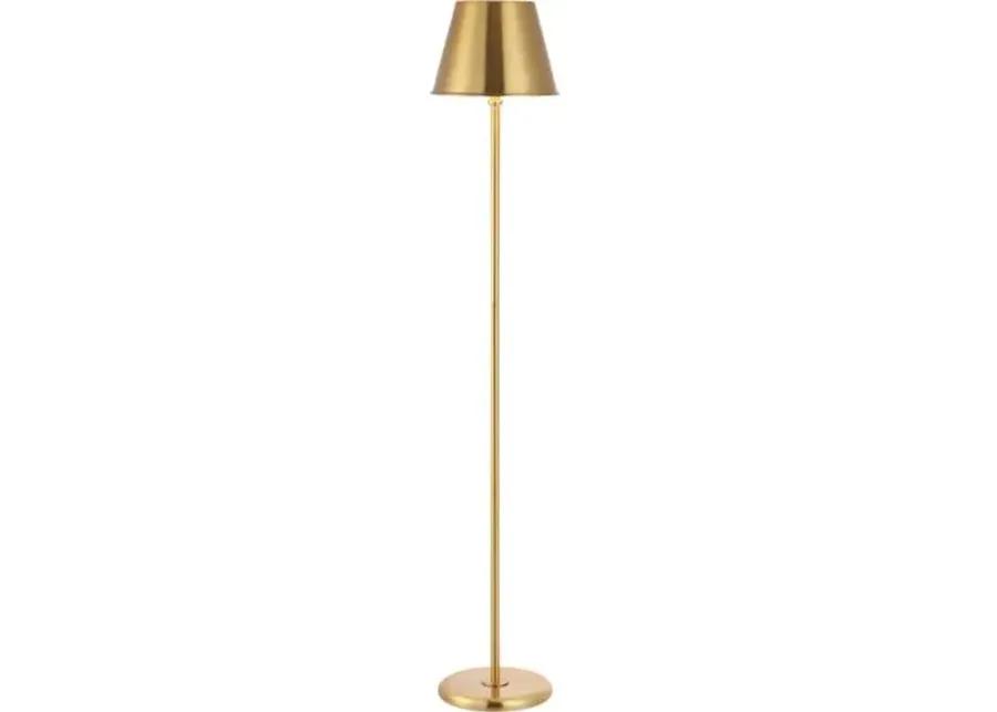 Asha Metal Floor Lamp - Gold